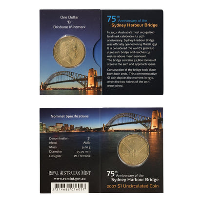 2007 $1 Coin - Sydney Harbour Bridge 75th Anniversary
