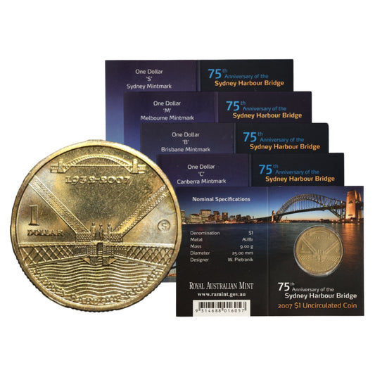 2007 $1 Coin - Sydney Harbour Bridge 75th Anniversary
