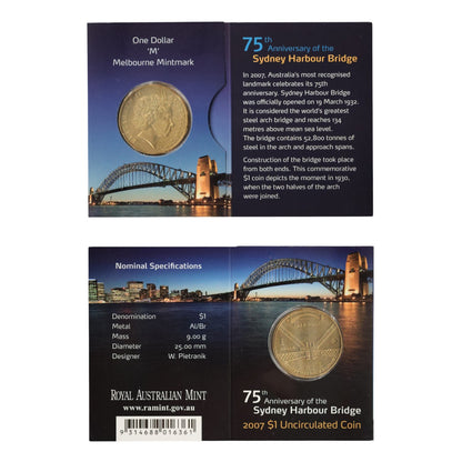 2007 $1 Coin - Sydney Harbour Bridge 75th Anniversary