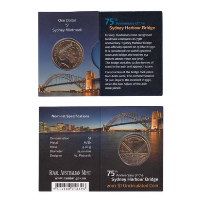 2007 $1 Coin - Sydney Harbour Bridge 75th Anniversary