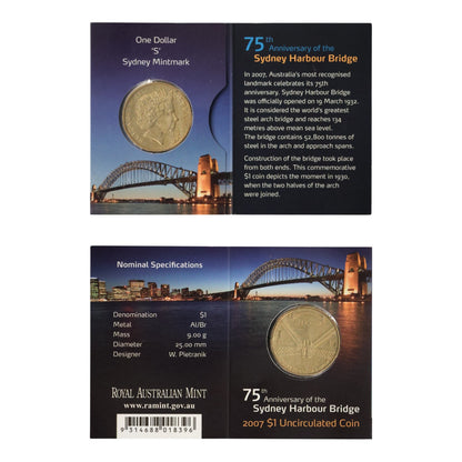 2007 $1 Coin - Sydney Harbour Bridge 75th Anniversary