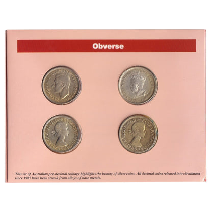 1927-1963 - Australian Pre-Decimal Coin Set – Souvenir Set of Commemorative & Regular Issue Florins - Sherwood