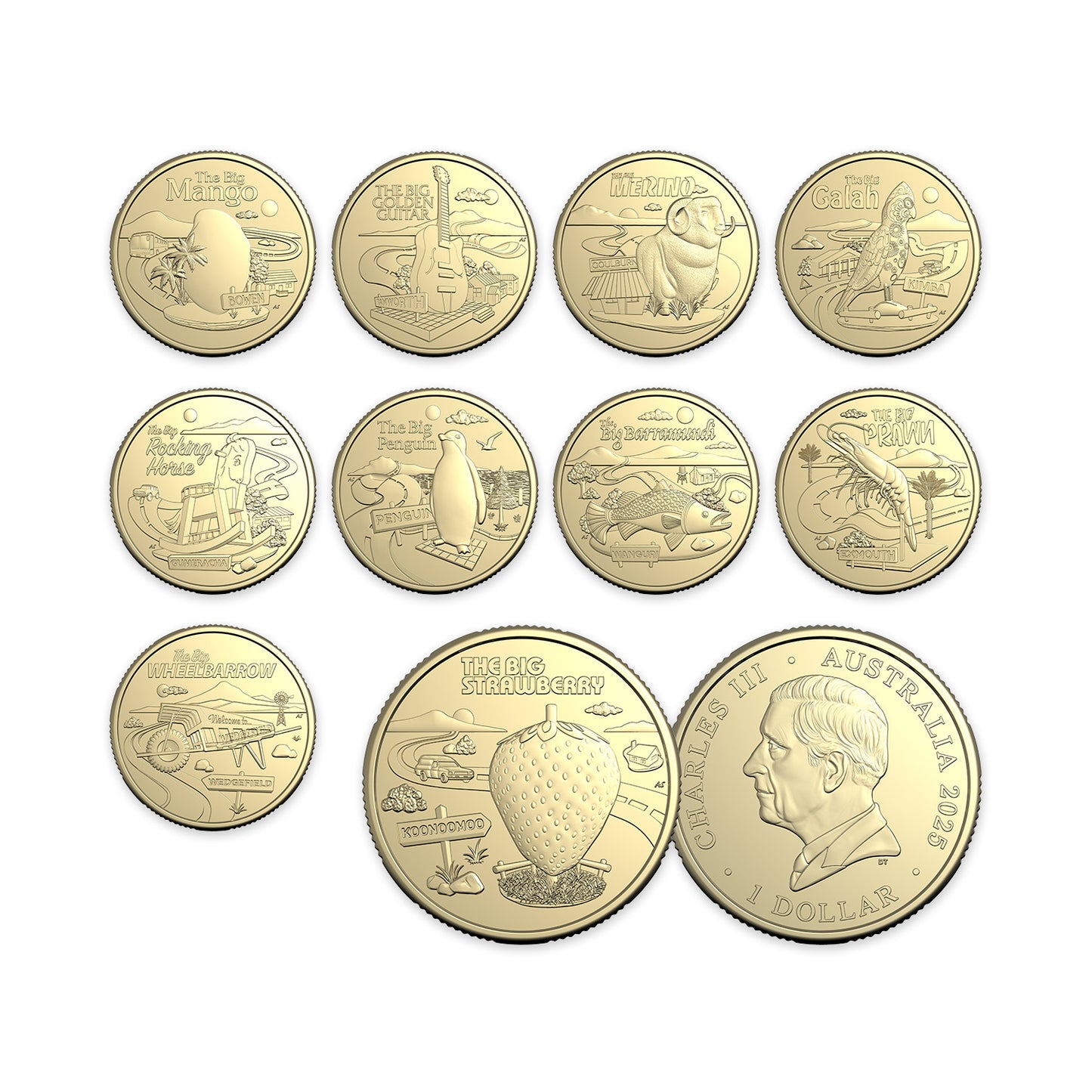 2025 Aussie Big Things 2 - 10-Coin Uncirculated Collection