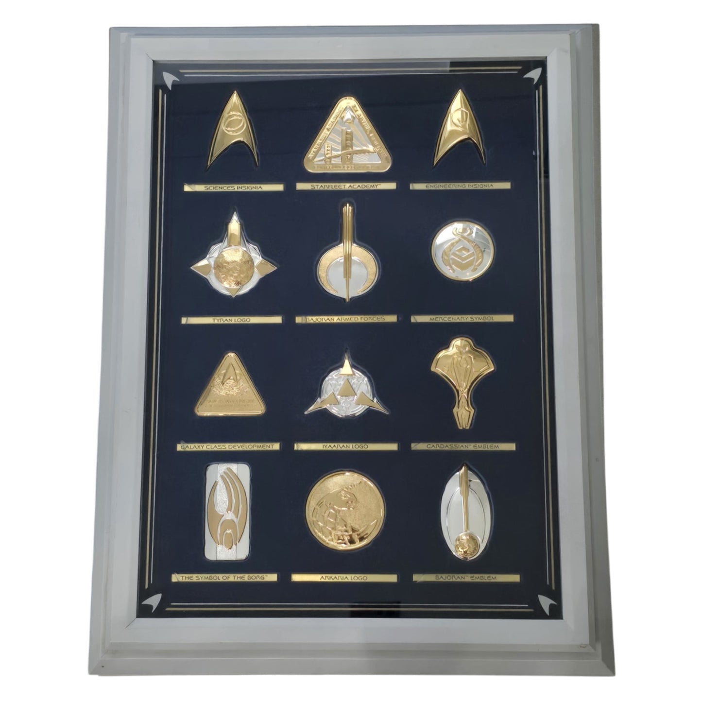 1992 Star Trek Insignia Collection - Framed Set of 24 by The Franklin Mint