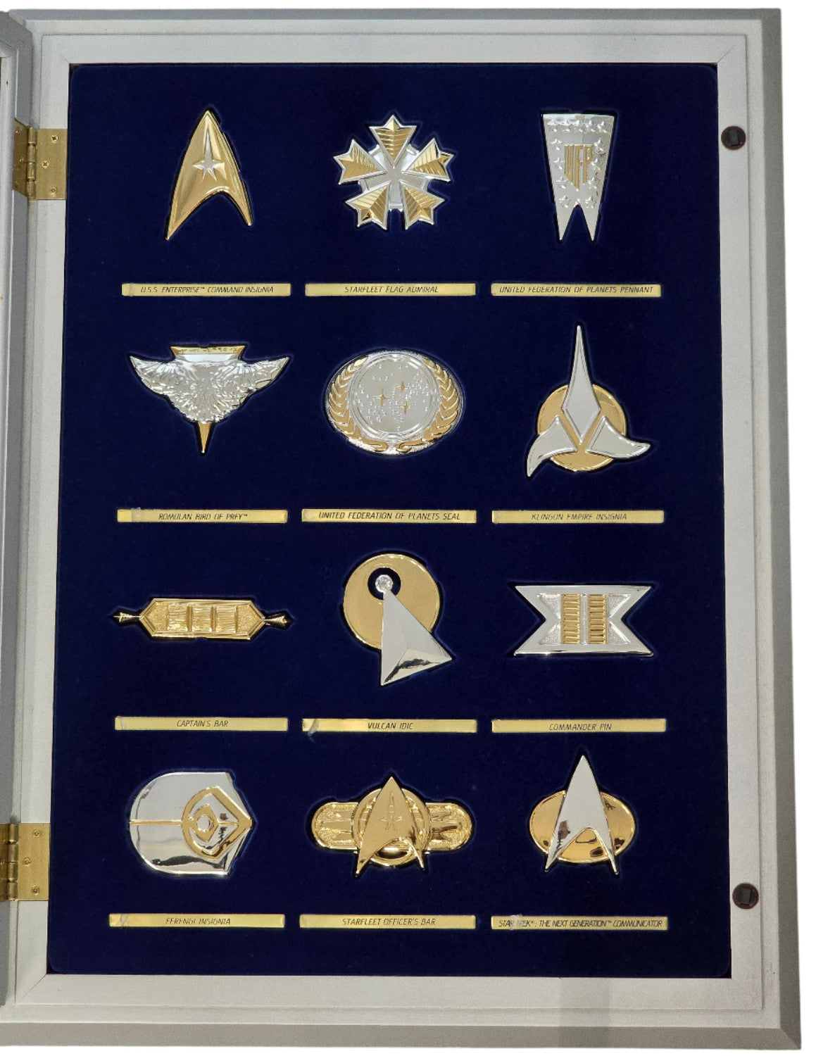 1992 Star Trek Insignia Collection - Framed Set of 24 by The Franklin Mint