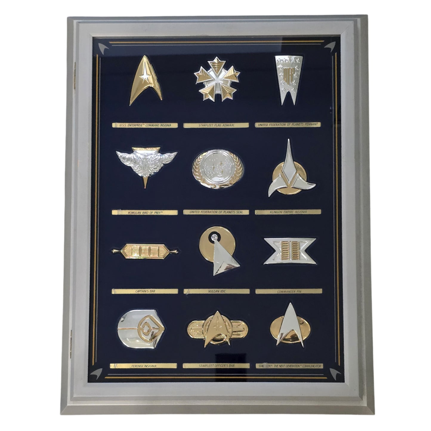 1992 Star Trek Insignia Collection - Framed Set of 24 by The Franklin Mint