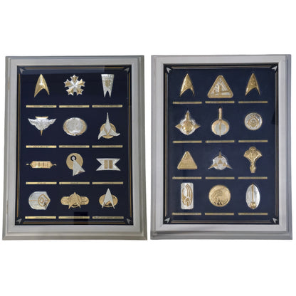 1992 Star Trek Insignia Collection - Framed Set of 24 by The Franklin Mint