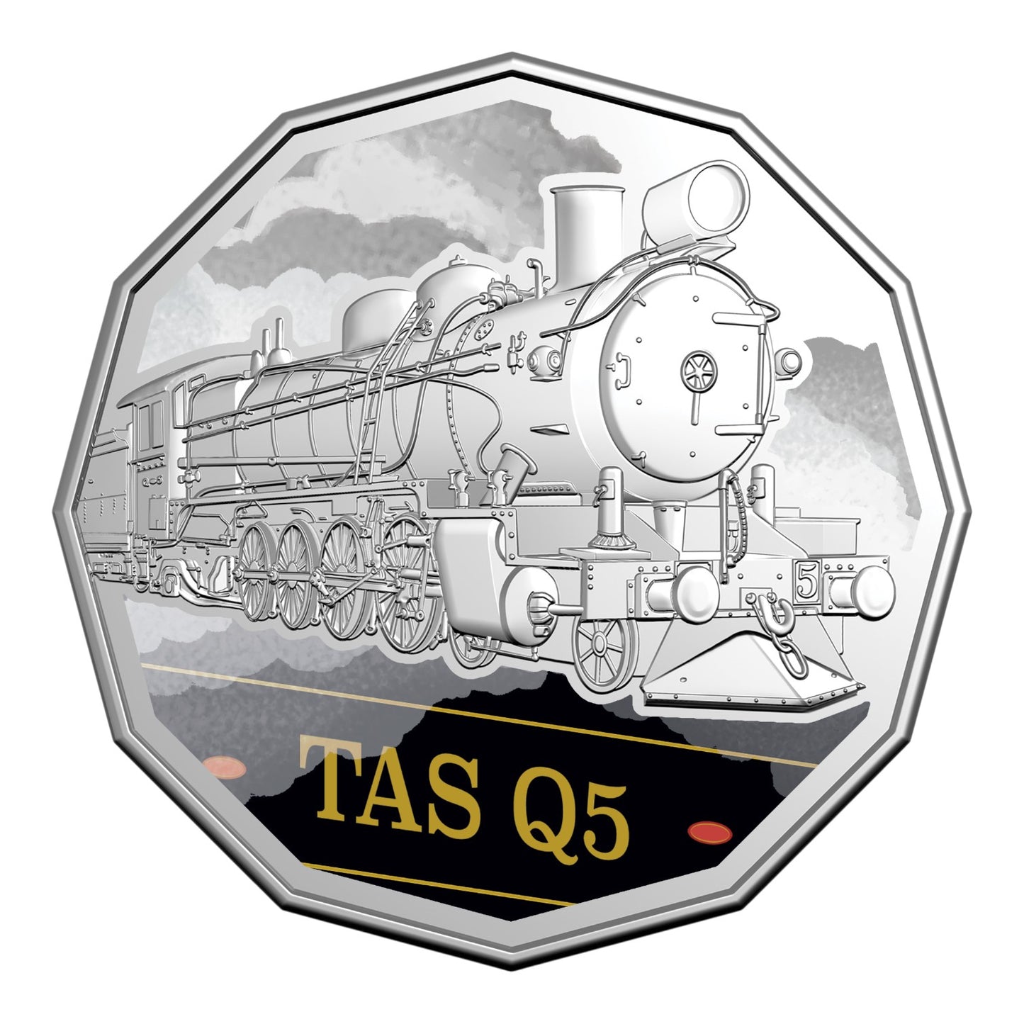 2025 50c Coloured Uncirculated Seven-Coin Collection - Steam Giants