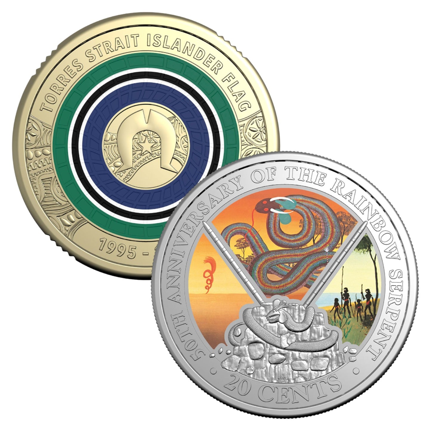 2025 PNC Bundle - The Rainbow Serpent and Torres Strait Islander Flag Commemorative Set