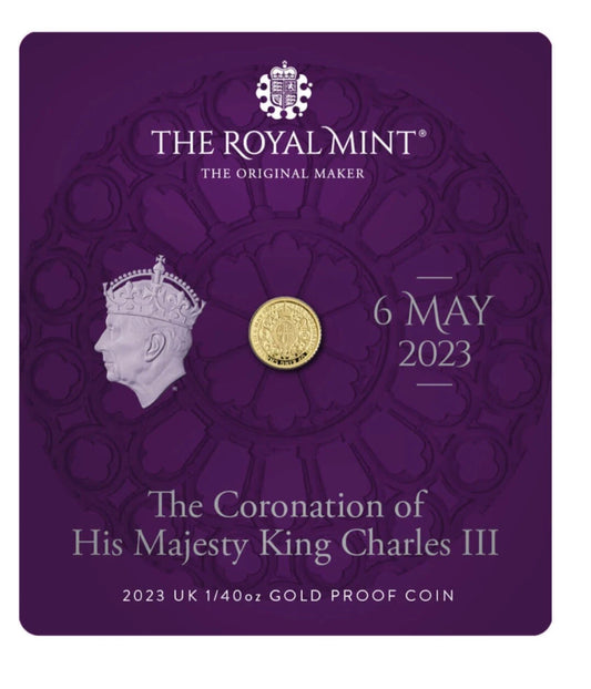 2023 The Coronation of His Majesty King Charles III 1/40th oz Gold Proof Coin