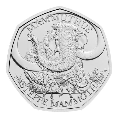 2024 Steppe Mammoth UK 50p Brilliant Uncirculated Coin