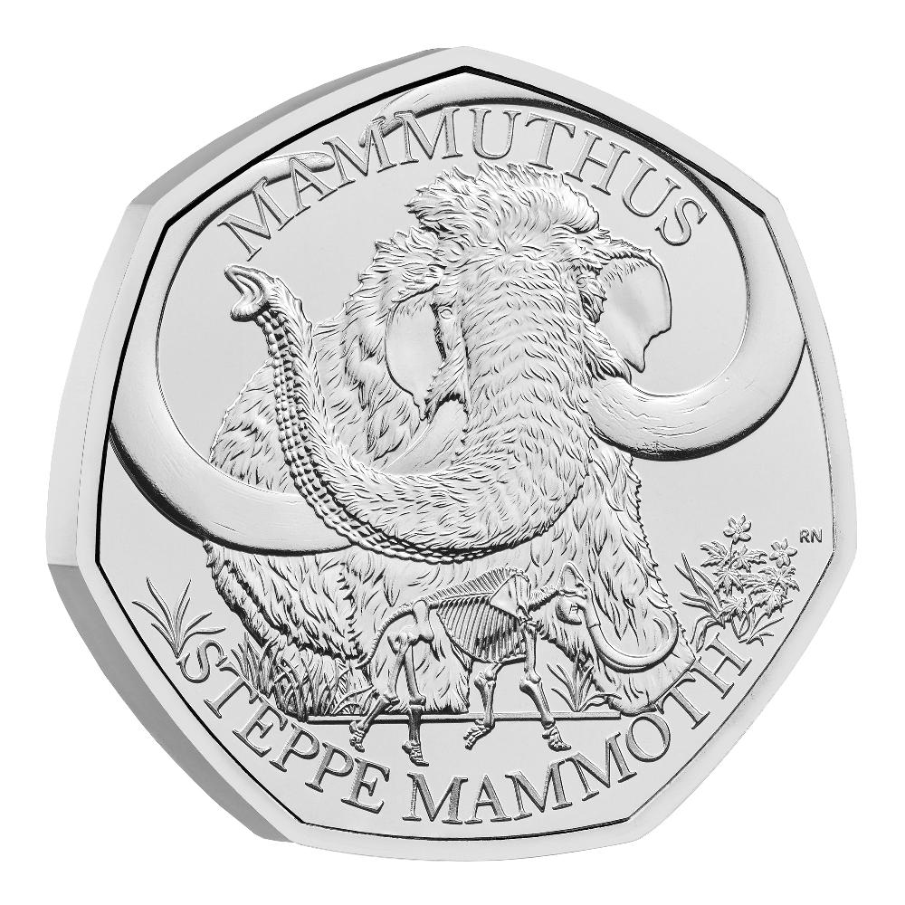 2024 Steppe Mammoth UK 50p Brilliant Uncirculated Coin