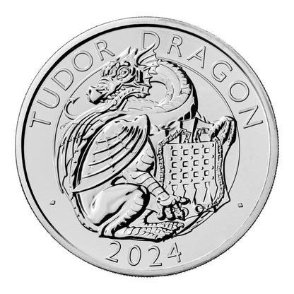 2024 The Royal Tudor Beasts the Tudor Dragon UK £5 Brilliant Uncirculated Coin