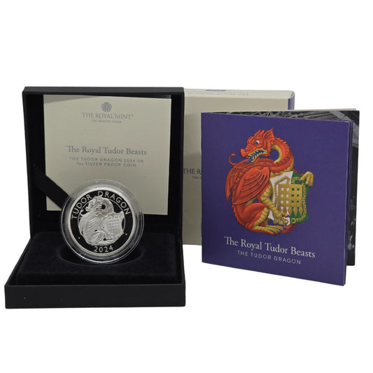 2024 Royal Tudor Beasts - £2 The Tudor Dragon 1oz Silver Proof Coin