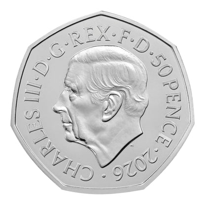 2026 UK 50p Brilliant Uncirculated Coin – 25 Years of The Lord of the Rings: The One Ring