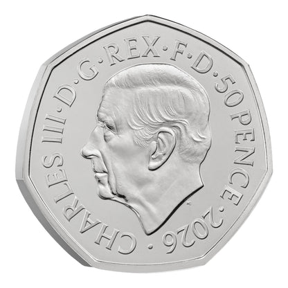 2026 UK 50p Brilliant Uncirculated Coin – 25 Years of The Lord of the Rings: The One Ring