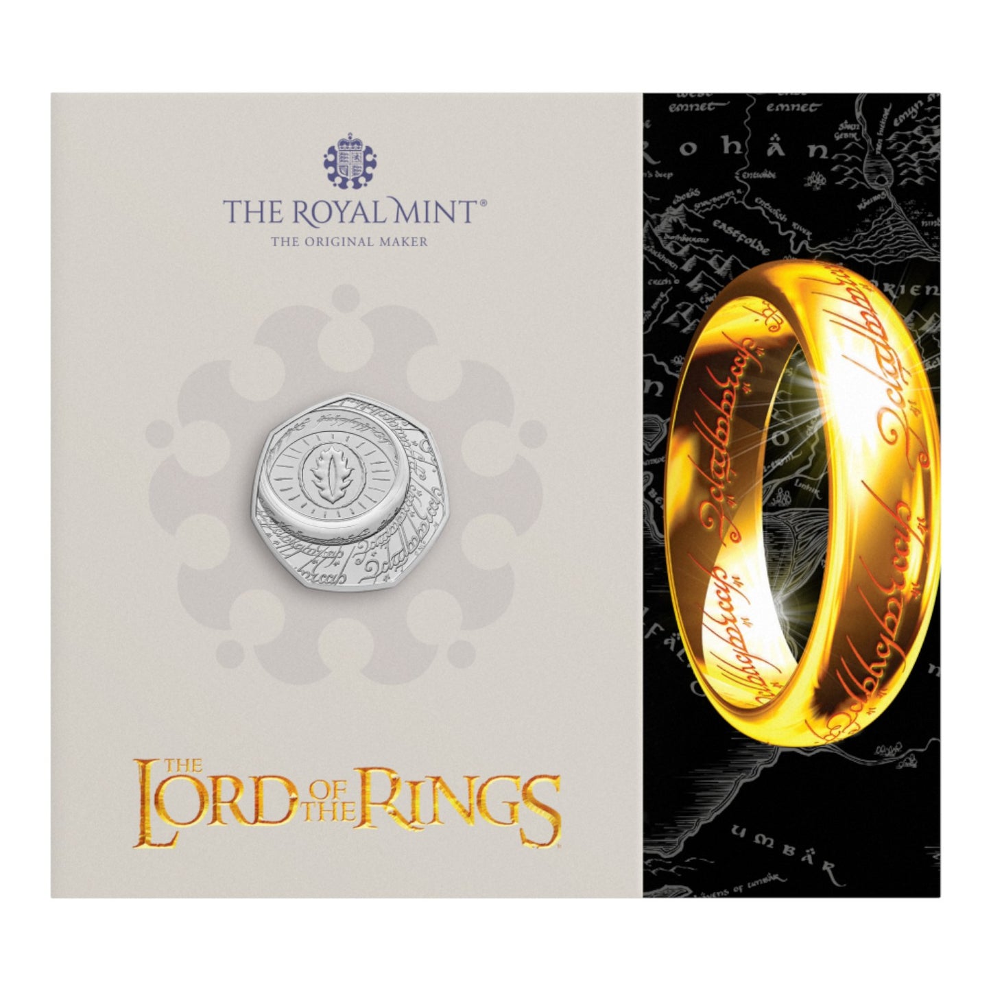 2026 UK 50p Brilliant Uncirculated Coin – 25 Years of The Lord of the Rings: The One Ring