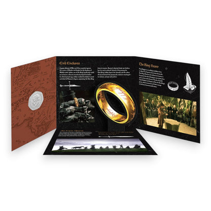 2026 UK 50p Brilliant Uncirculated Colour Coin – 25 Years of The Lord of the Rings: The One Ring