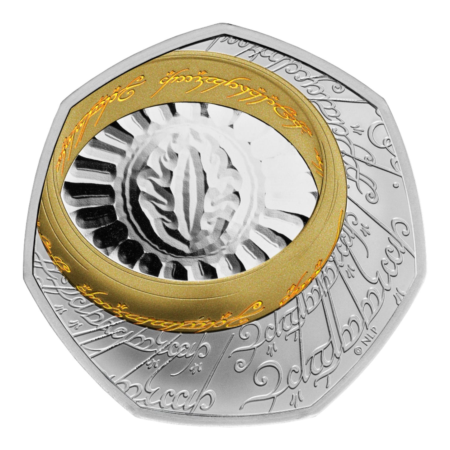2026 UK 50p Silver Proof Colour Coin – 25 Years of The Lord of the Rings: The One Ring