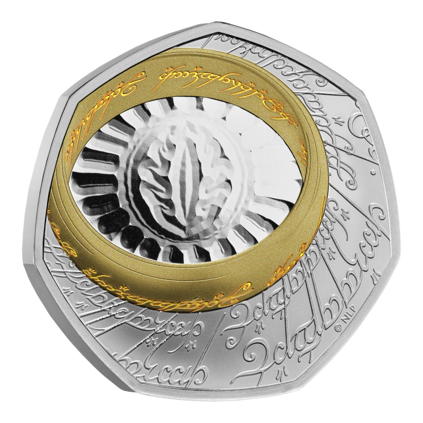 2026 UK 50p Silver Proof Colour Coin – 25 Years of The Lord of the Rings: The One Ring