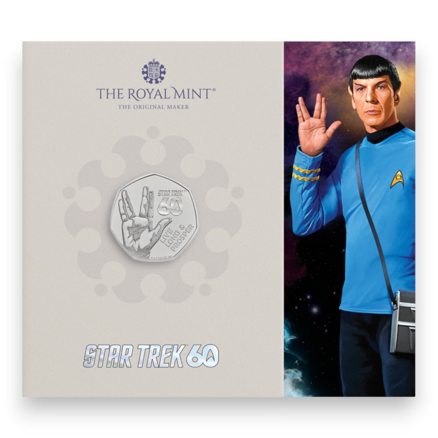 2026 60 Years of Star Trek - Live Long and Prosper 2026 UK 50p Brilliant Uncirculated Coin