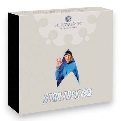 2026 60 Years of Star Trek - Live Long and Prosper UK 50p Silver Proof Colour Coin