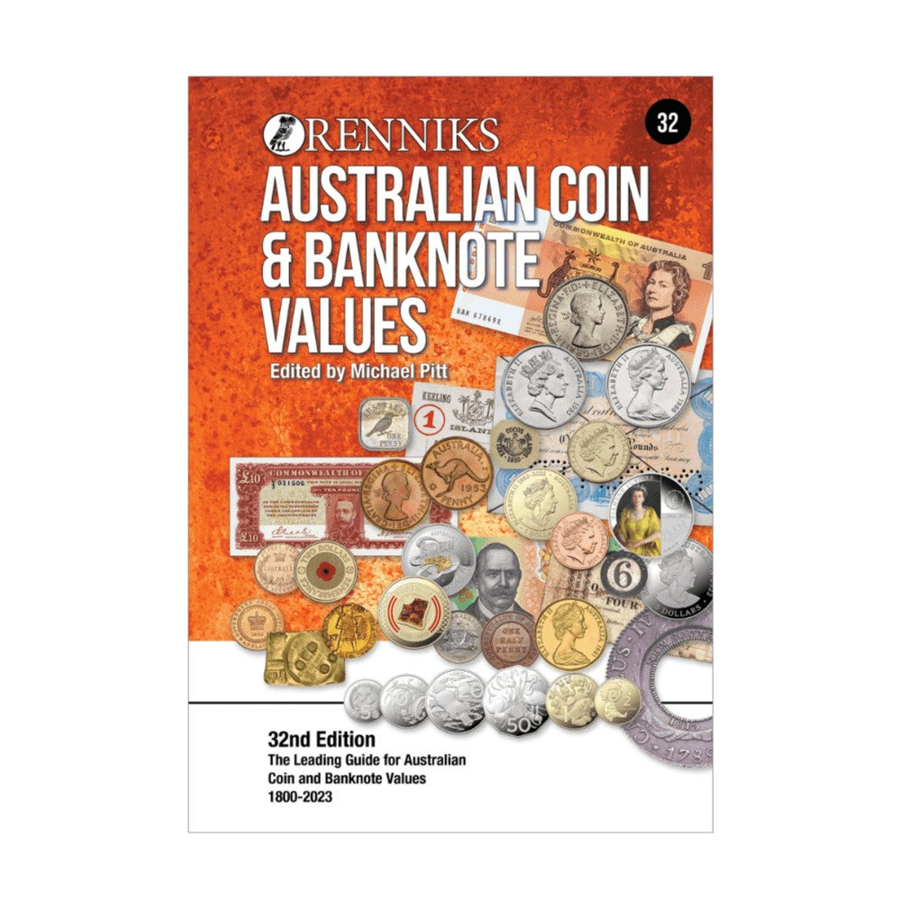 Renniks Australian Coin & Banknote Values 32nd Edition - SOFTCOVER