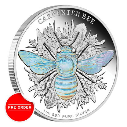 2026 Australian Native Bees - Carpenter Bee 1oz Silver Proof Hologram Coin