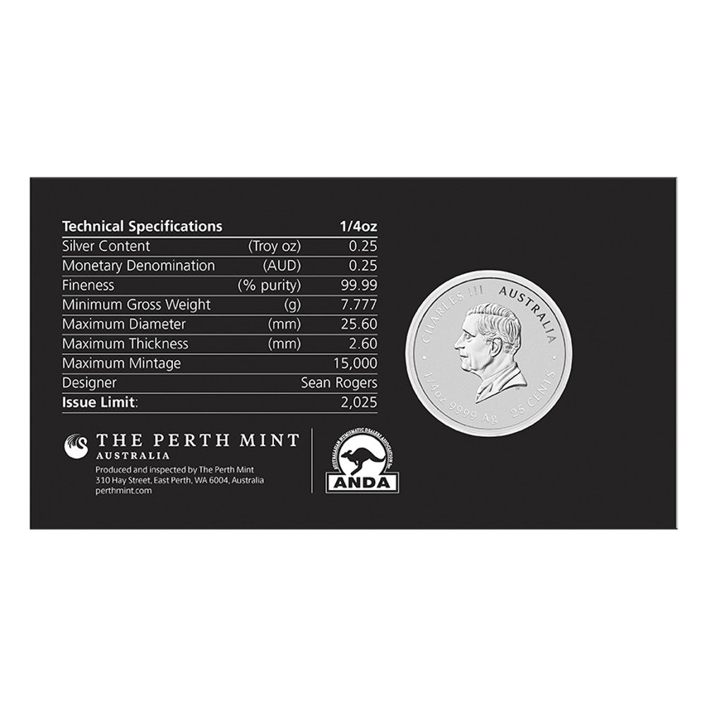 2024 Sydney ANDA Money Expo - Perth Mint - Year of the Snake (2025) - 1/4oz Silver Coloured Coin