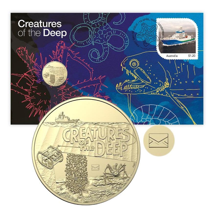 2023 Creatures of the Deep Postal Numismatic Cover - Loose Change Coins