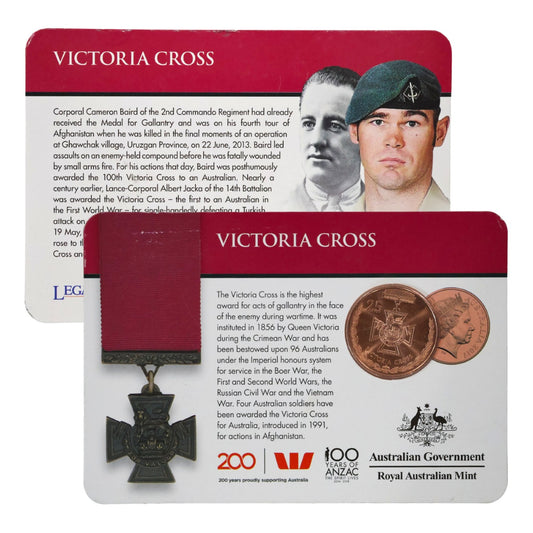 2017 Legends of the ANZACs: Medals of Honour (Individual Coincards)