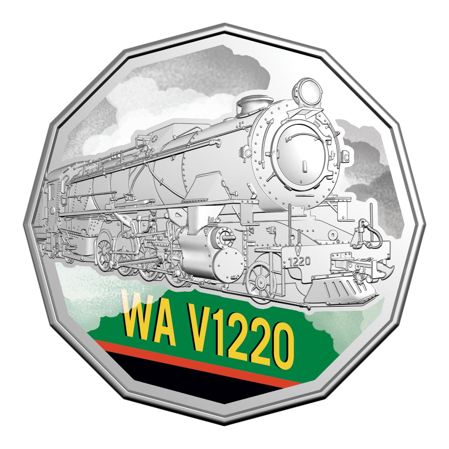 2025 50c Coloured Uncirculated Seven-Coin Collection - Steam Giants