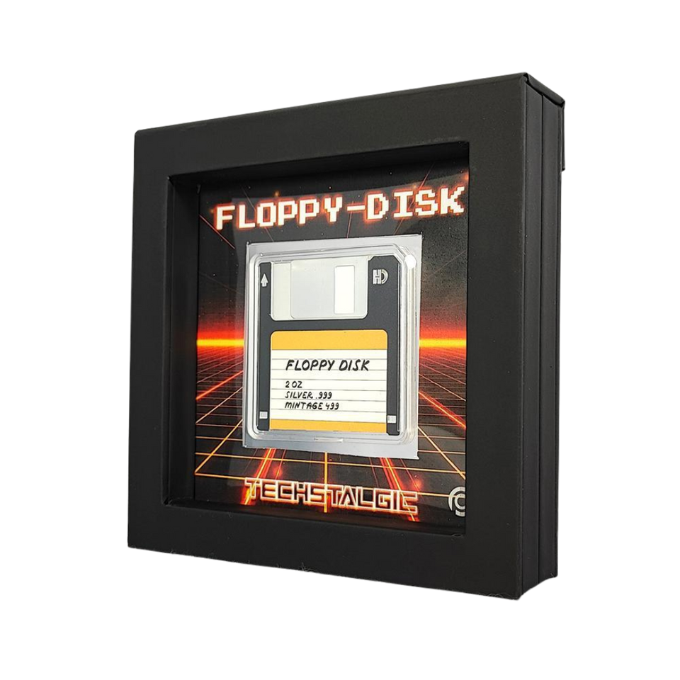 2024 Floppy Disk $2 Niue 2oz Coloured Silver Coin