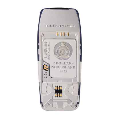 2025 Unbreakable Phone $2 Niue Colored Gilded 2oz Silver Coin