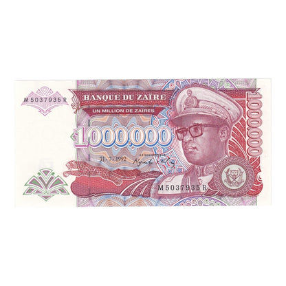 1992-1993 Zaire Banknote Collection - Uncirculated 1992-1993 Issues (11-Note Lot)