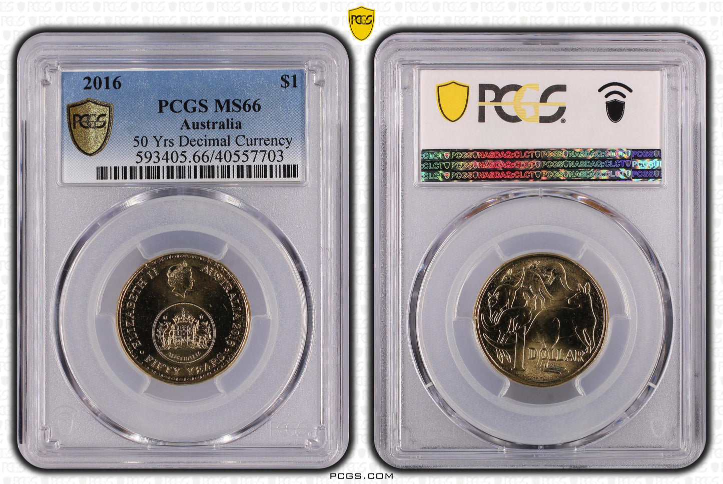2016 $1 Coin - 50 Years of Decimal Currency - MS66 - Choose Your Certification