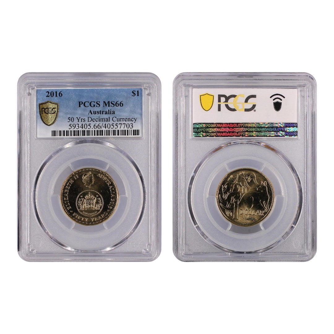 2016 $1 Coin - 50 Years of Decimal Currency - MS66 - #40557703