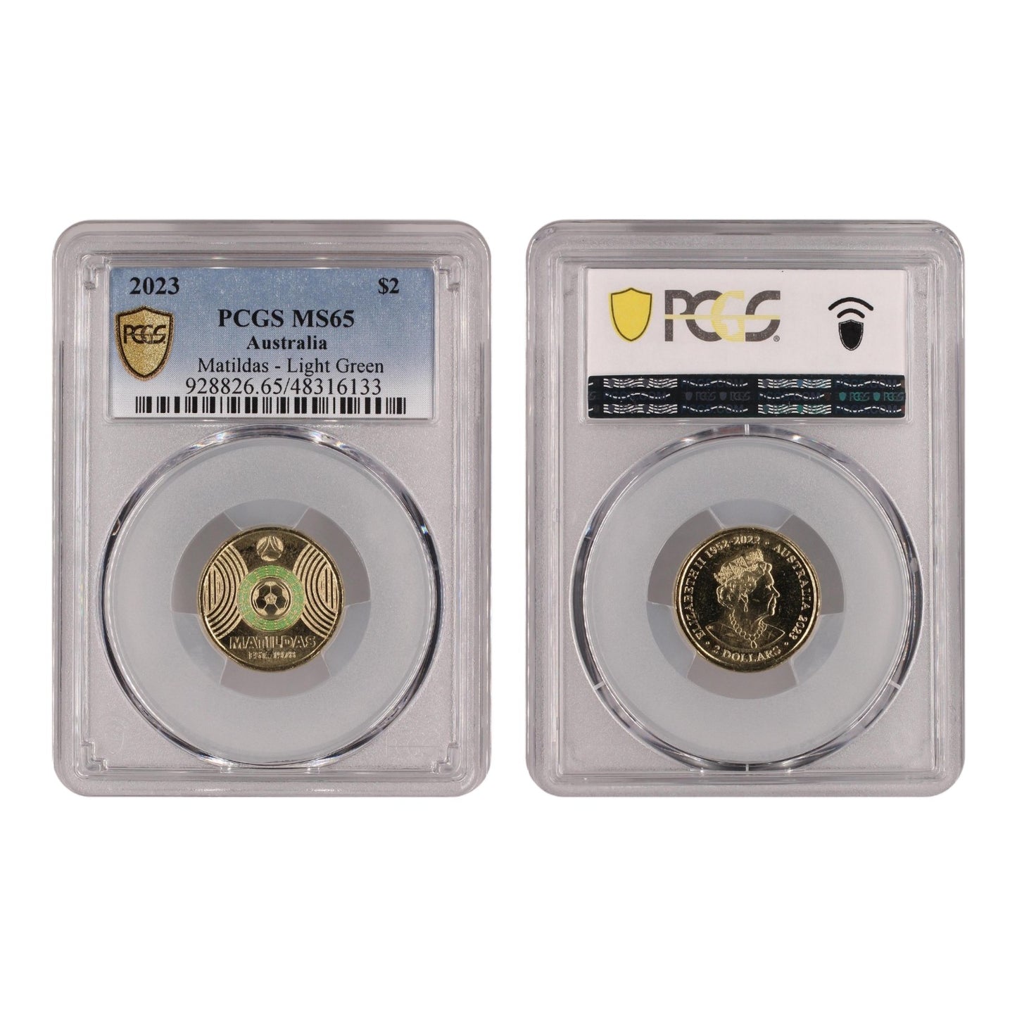 2023 $2 Matildas Light Green (MS65)