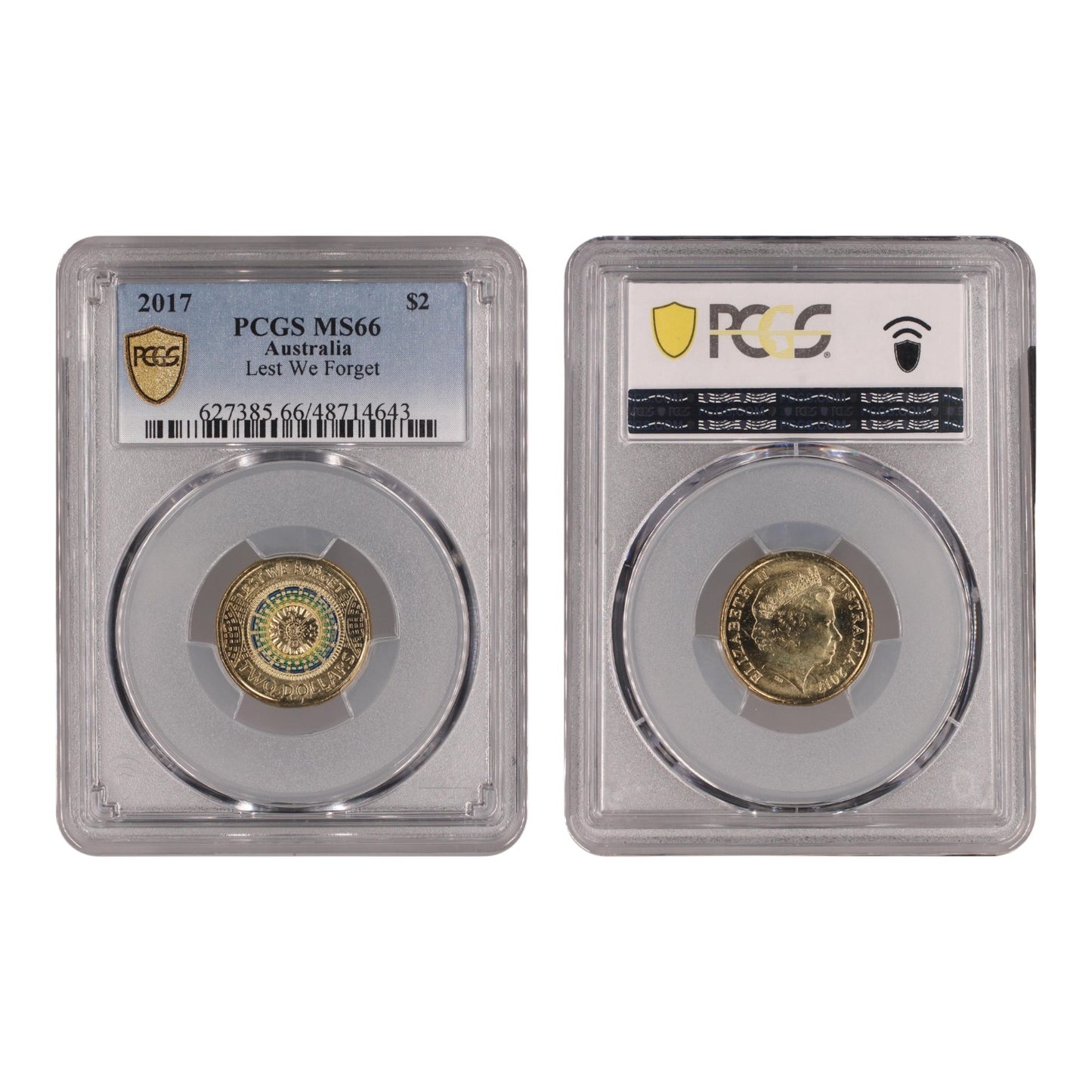 2017 $2 Coin - Lest We Forget - MS66 - #48714643