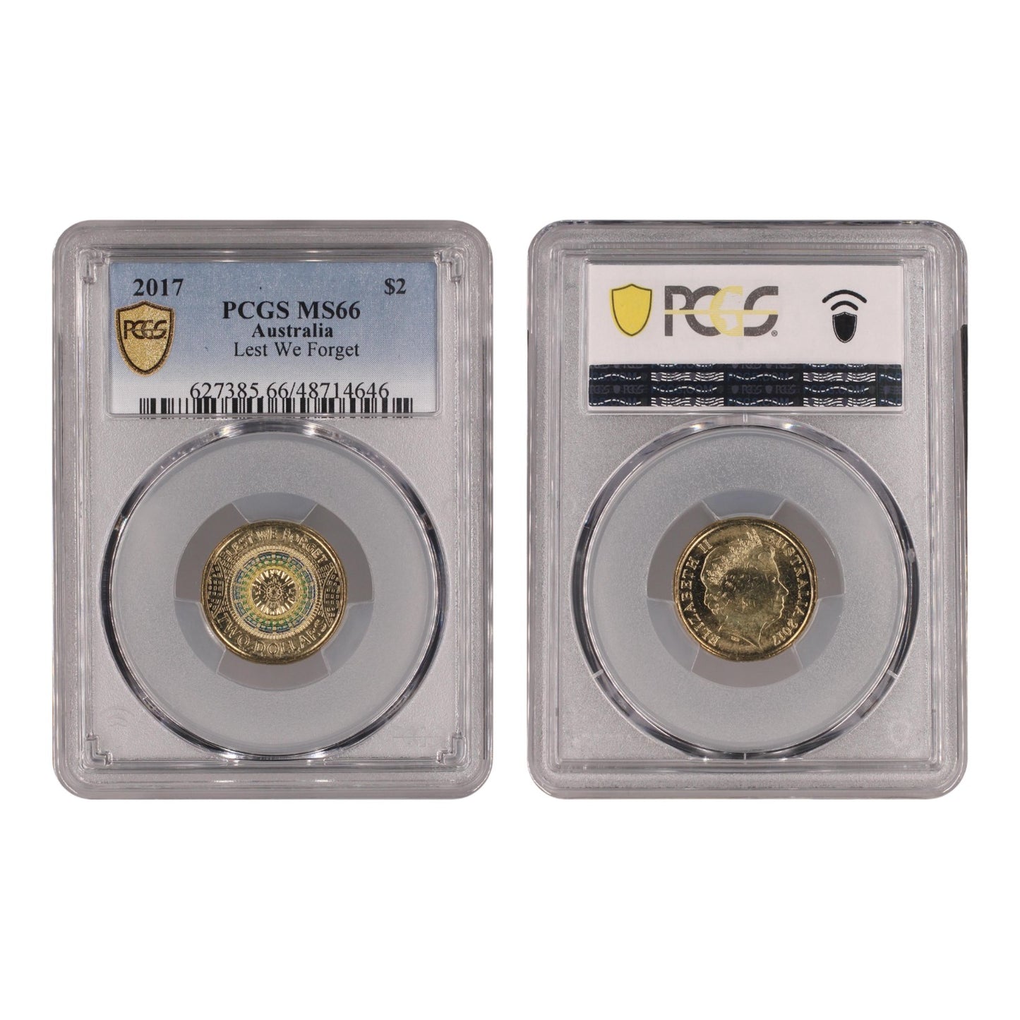 2017 $2 Coin - Lest We Forget - MS66 - #48714646