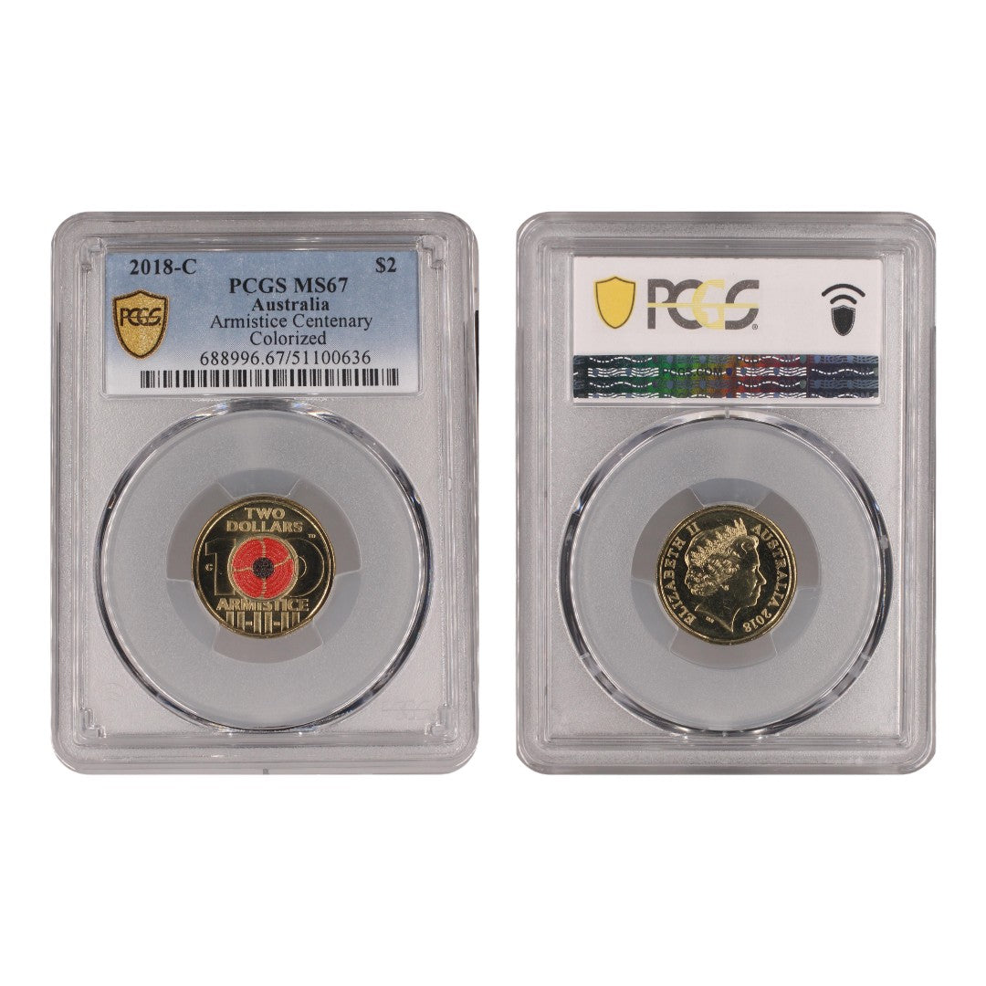 2018 $2 Coin - Armistice Centenary - C Mintmark - MS67 - #51100636