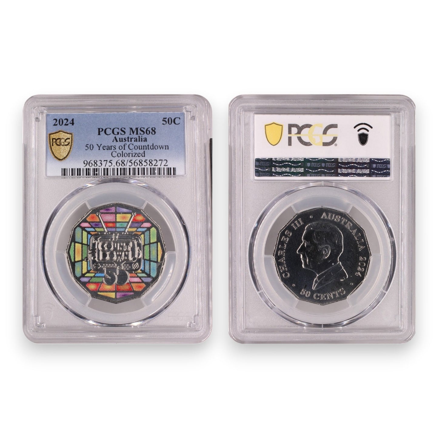 2024 50c 50 Years of Countdown (MS68)