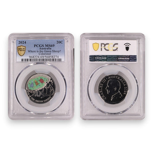 2024 20c Green Sheep (MS69)