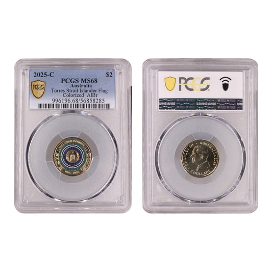 2025 'C' Mintmark $2 Coin - Torres Strait Islander Flag - MS68 - #56858285