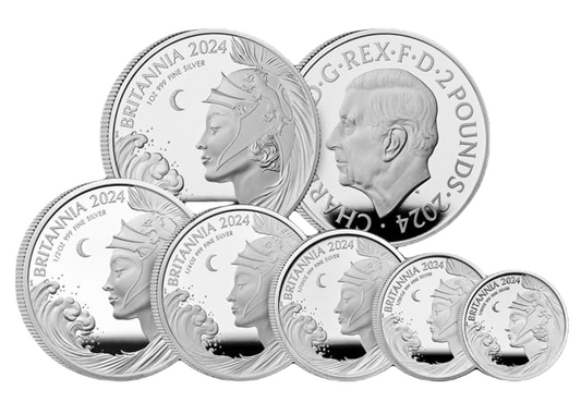 2024 Britannia UK Six-Coin Silver Proof Set