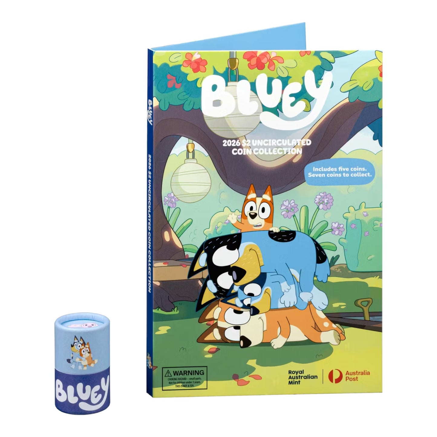 2026 $2 Uncirculated Collection Folder and Five-Coin Set – Bluey