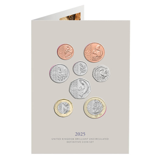 2025 United Kingdom Brilliant Uncirculated Definitive Coin Set