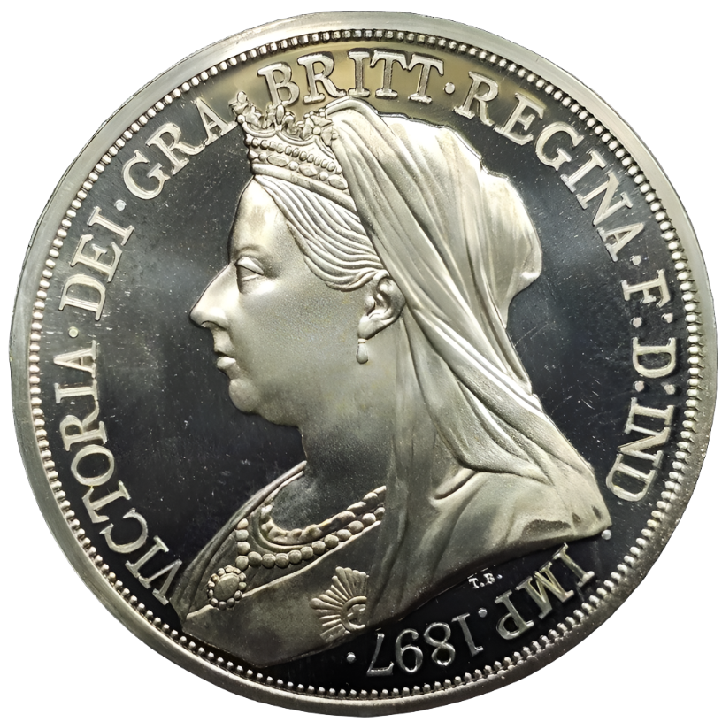 GREAT BRITAIN, Queen Victoria, "1897" Retro Issue Fantasy Crown