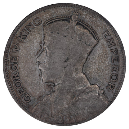 1933 to 1935 New Zealand - Silver Half Crown Three-Coin Set