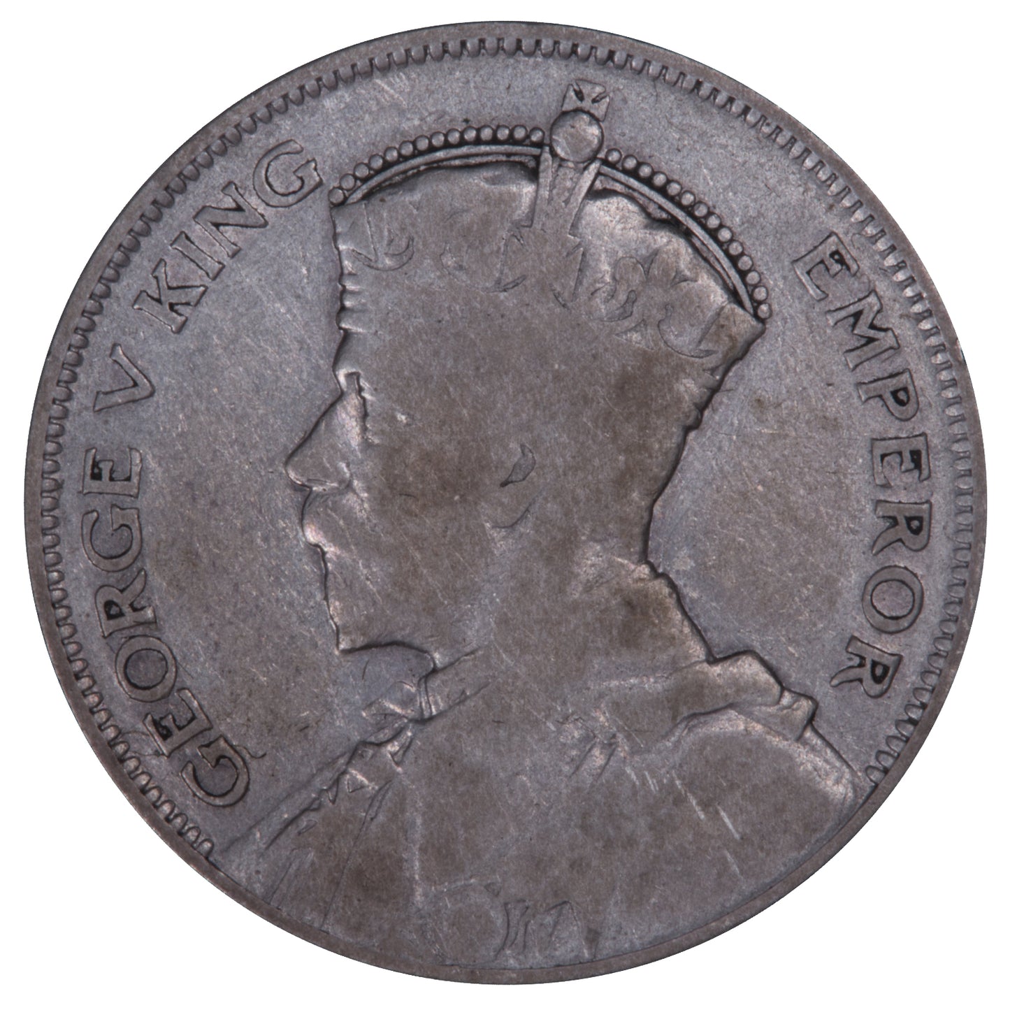 1933 to 1935 New Zealand - Silver Half Crown Three-Coin Set